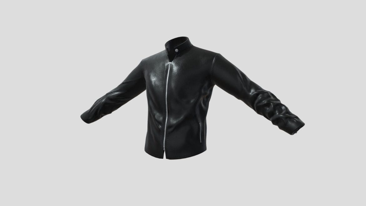 leather jacket study 3d model