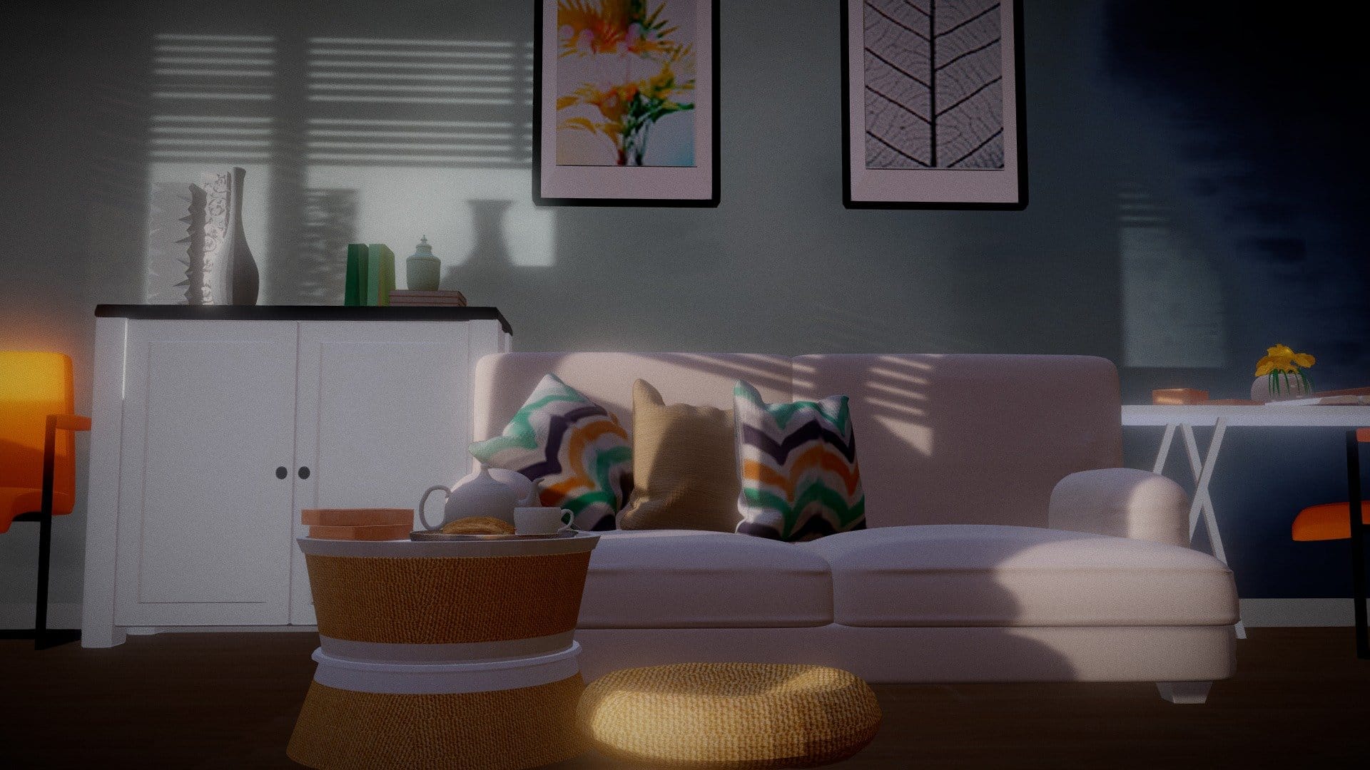 Living Room 2 Isometric LowPoly