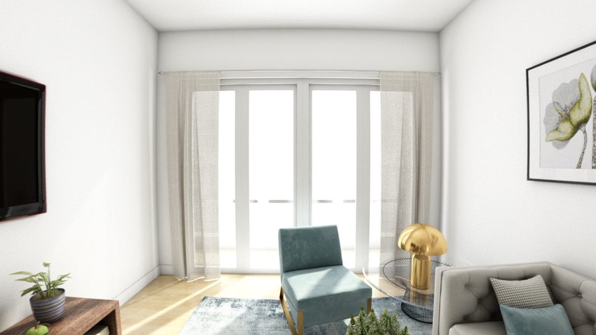 living room after changes 3d model