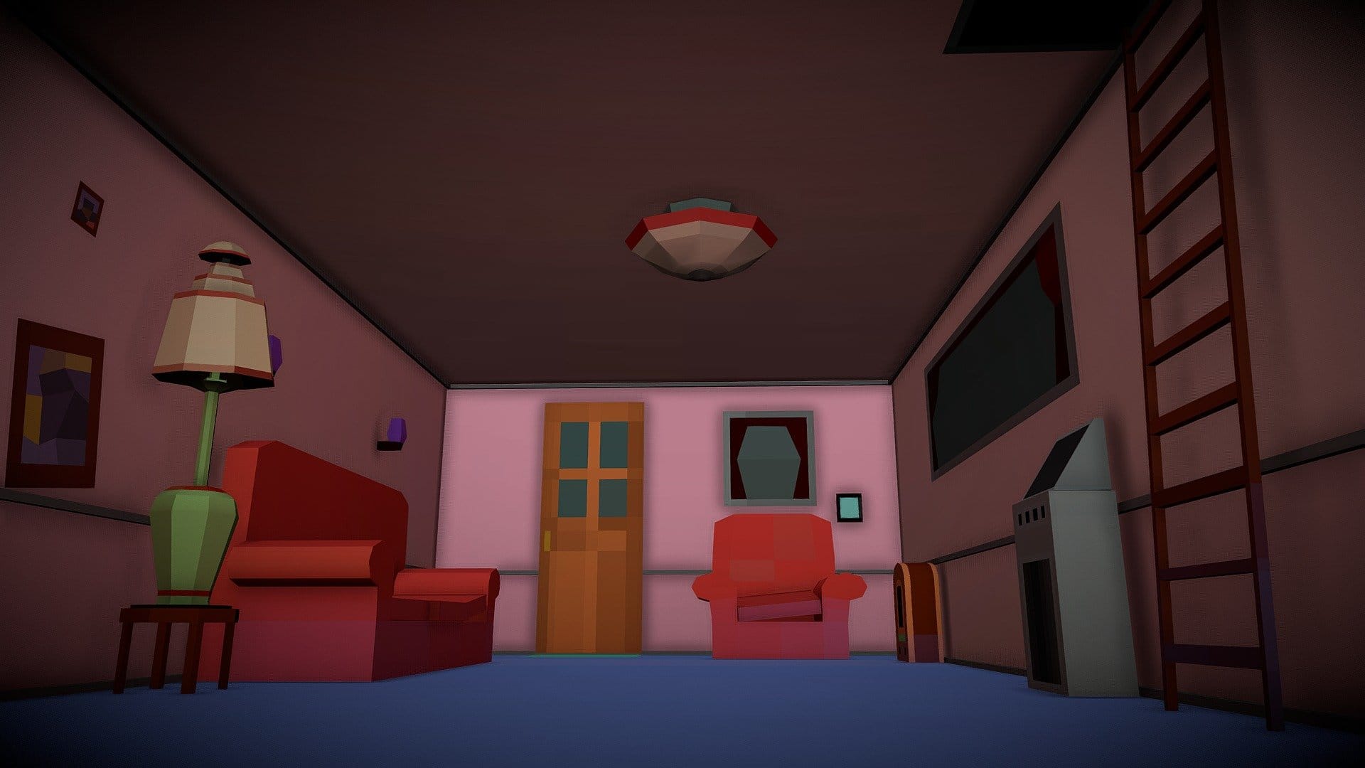 Living room modeling.