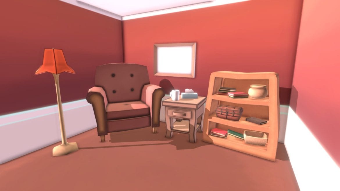 living room wip 3d model