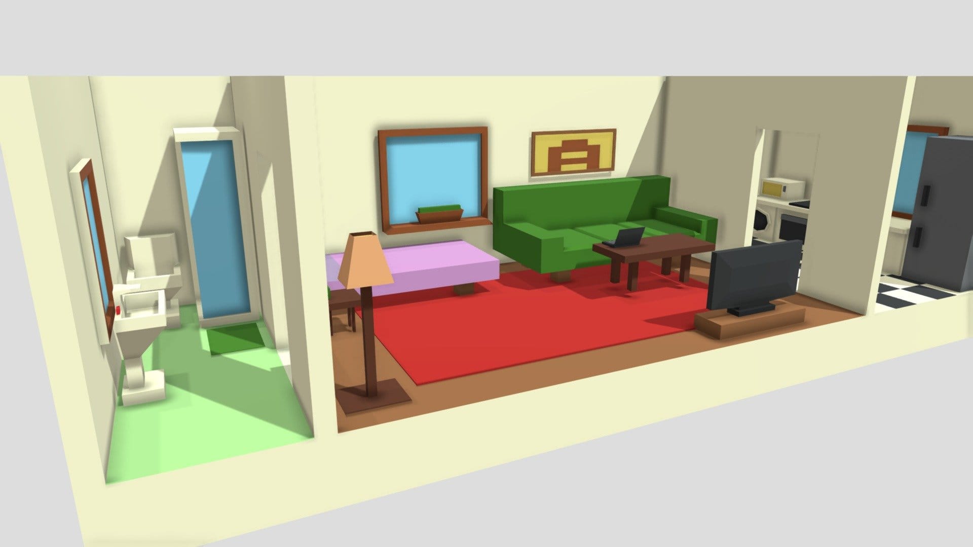 Low Poly Flat