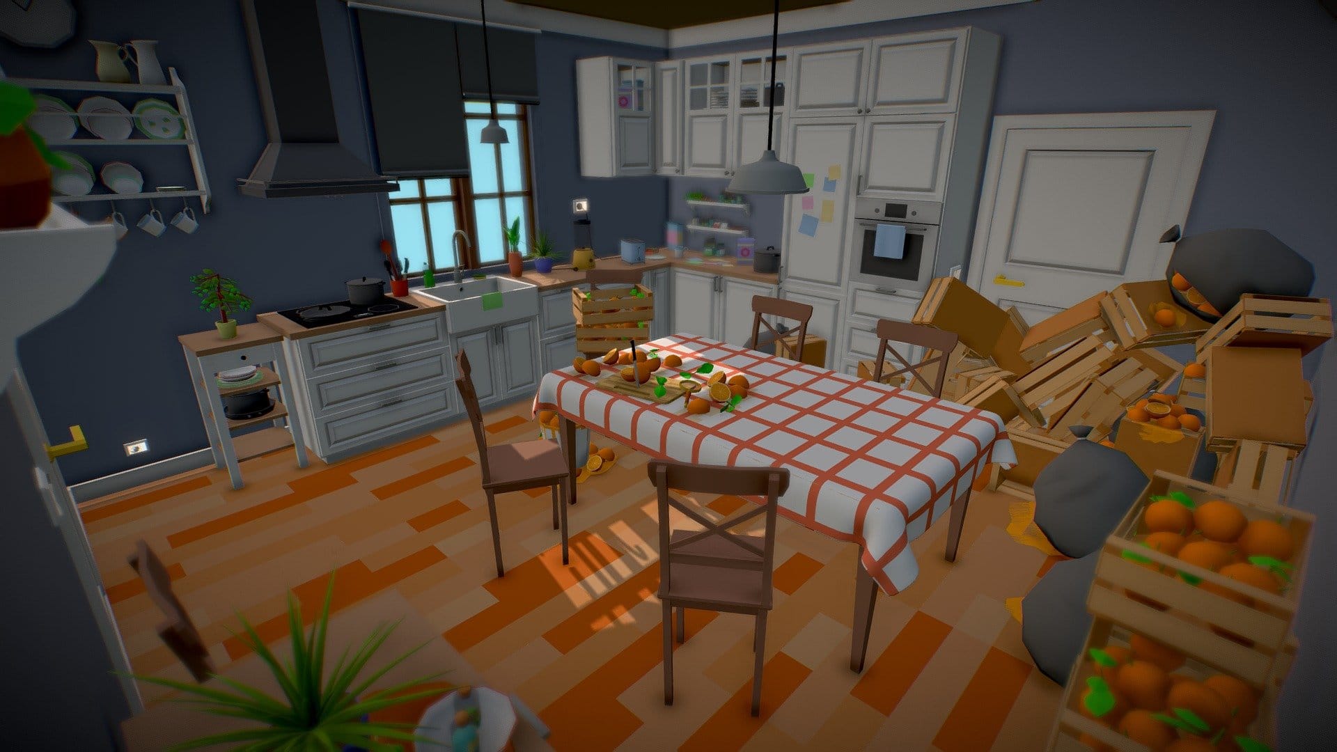 Low Poly Kitchen with surprise