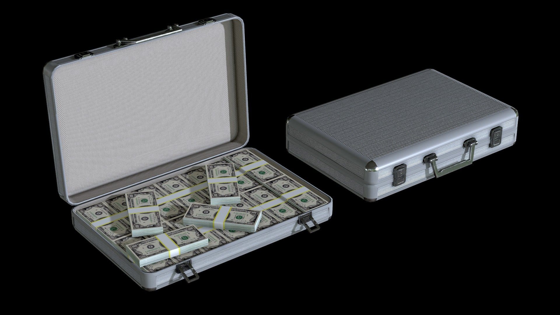 Lowpoly Money Suitcase deep3dsea