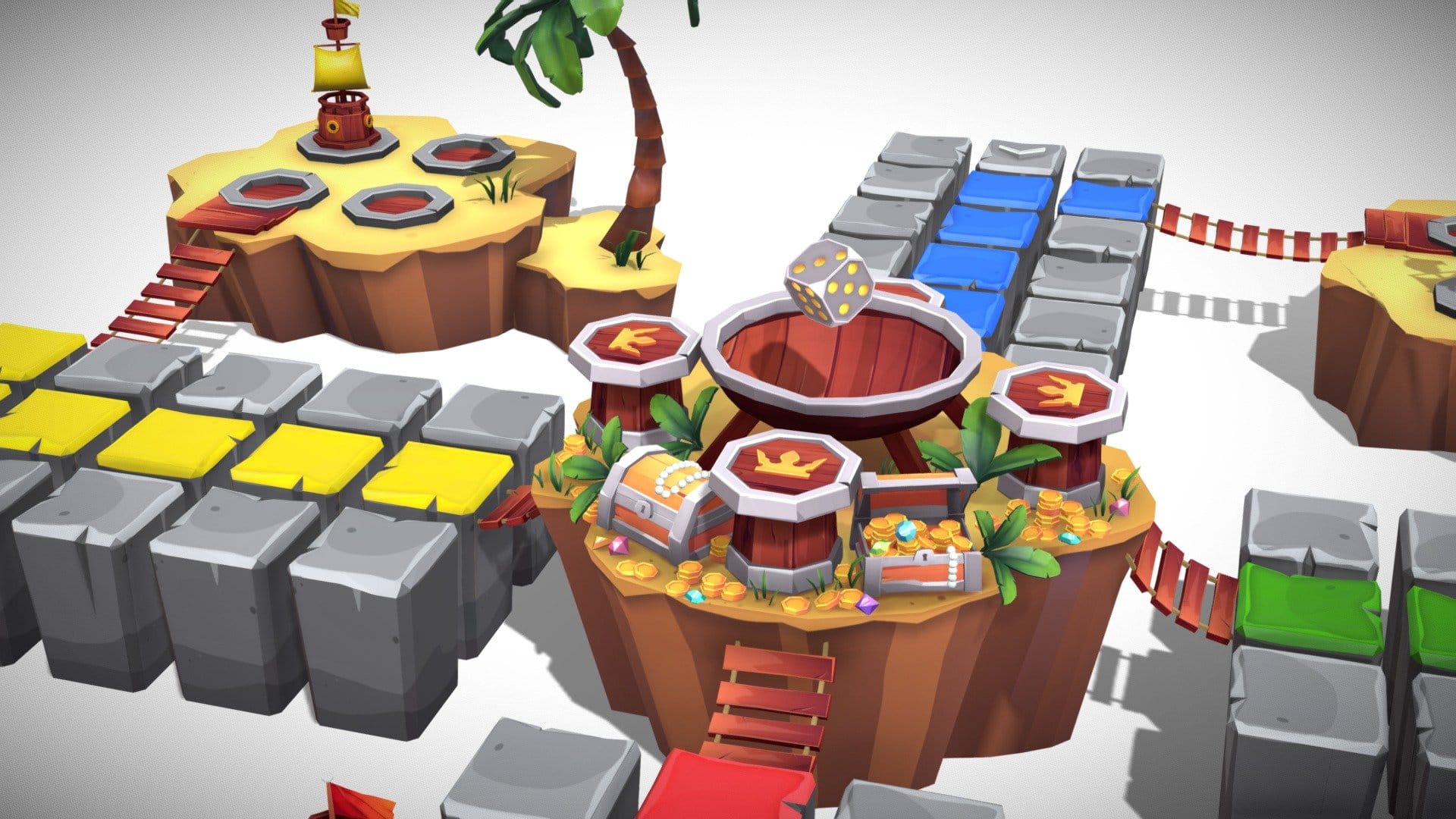LUDO PIRATES ISLANDS GAME UNITY ASSETS ANIMATED