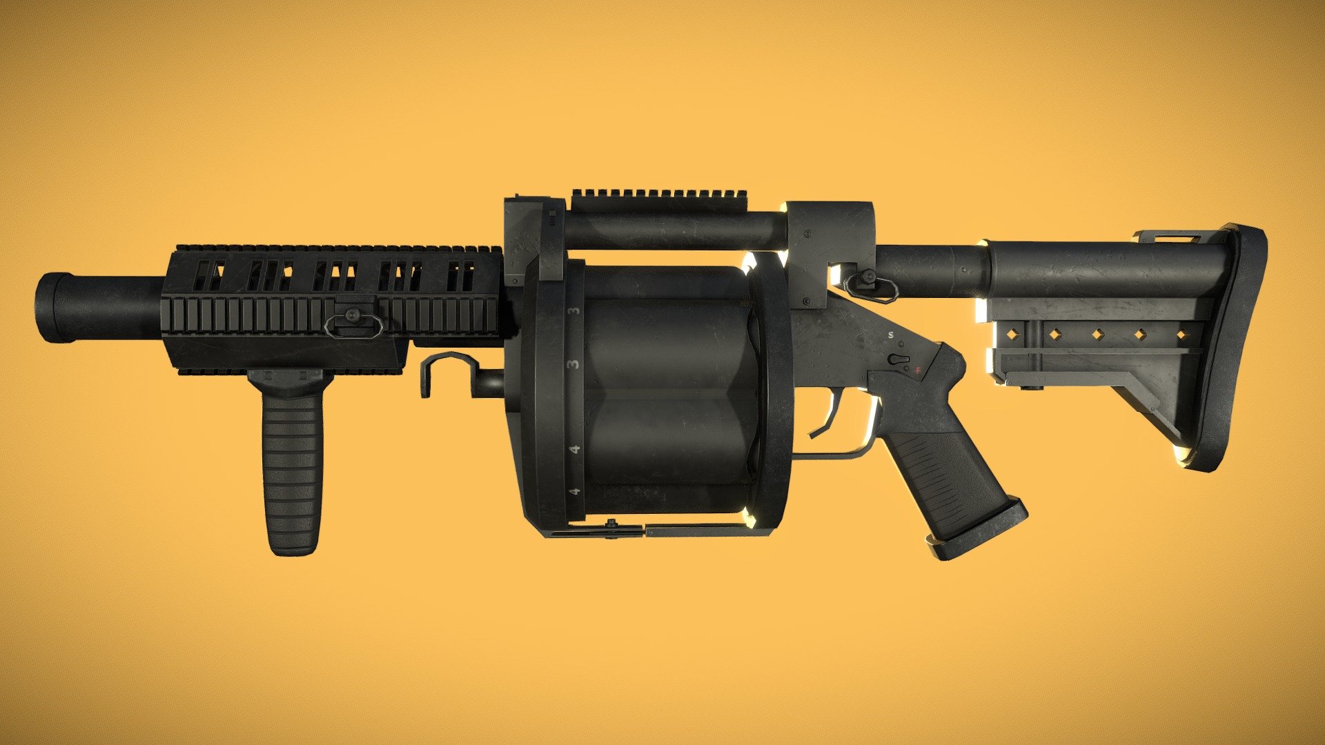 M32 MGL Grenade Launcher - deep3dsea