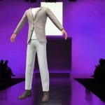 male buttoned jacket tshirt pants shoes outfit 3d model