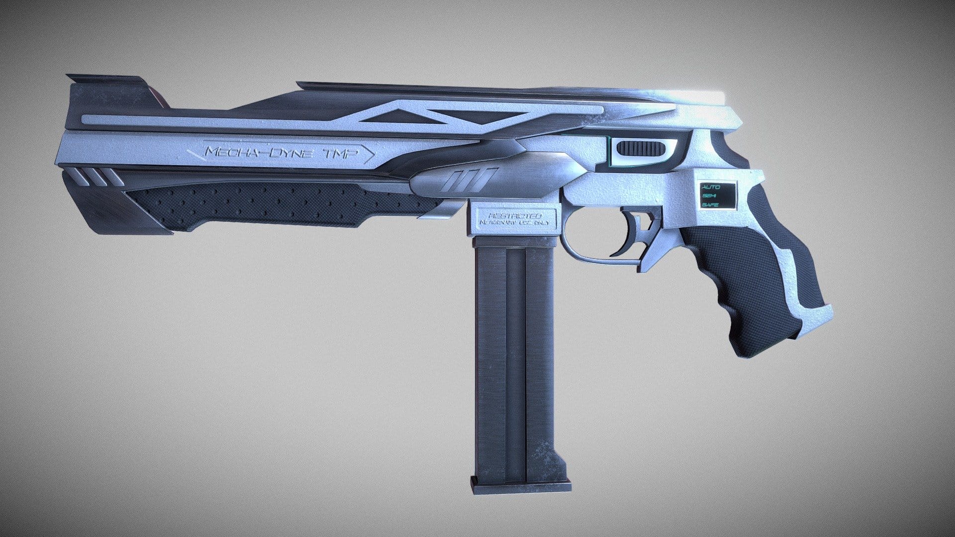 Mecha-Dyne Tactical machine pistol (animated)
