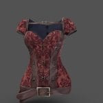 Medieval Steampunk Corset Top With Shrug