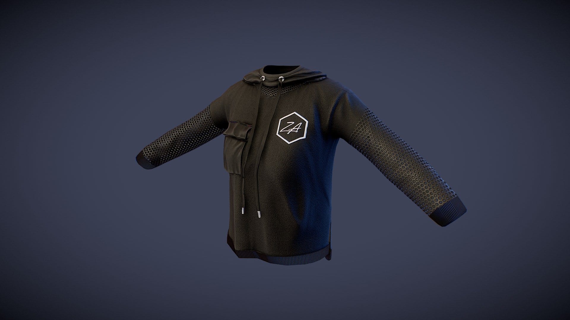 Mesh Hole Hoodie
