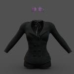 Mini Shorts Jacket Neck Piece Sunglasses Outfit