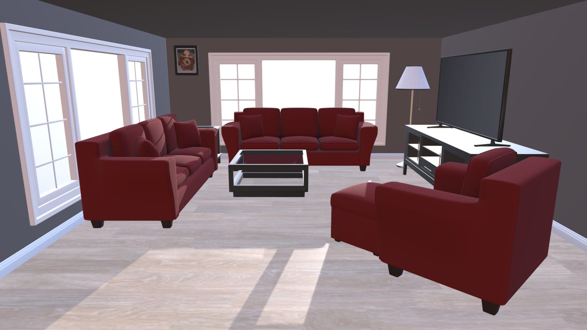 Modern Living Room Scene