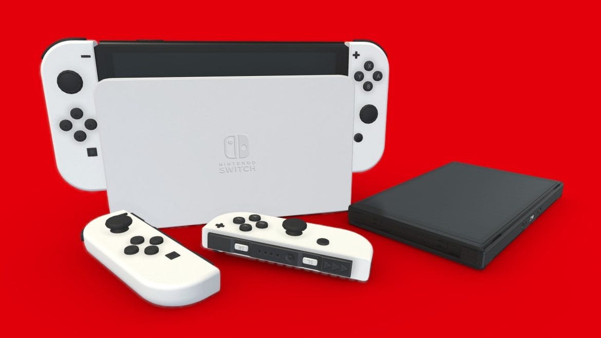 nintendo switch oled 3d model