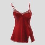 off shoulder strap camisole lingerie w lace trim 3d model
