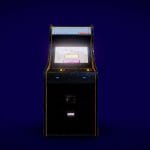 oldschool arcade game machine 3d model
