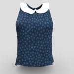 Peter Pant Collar Female Top