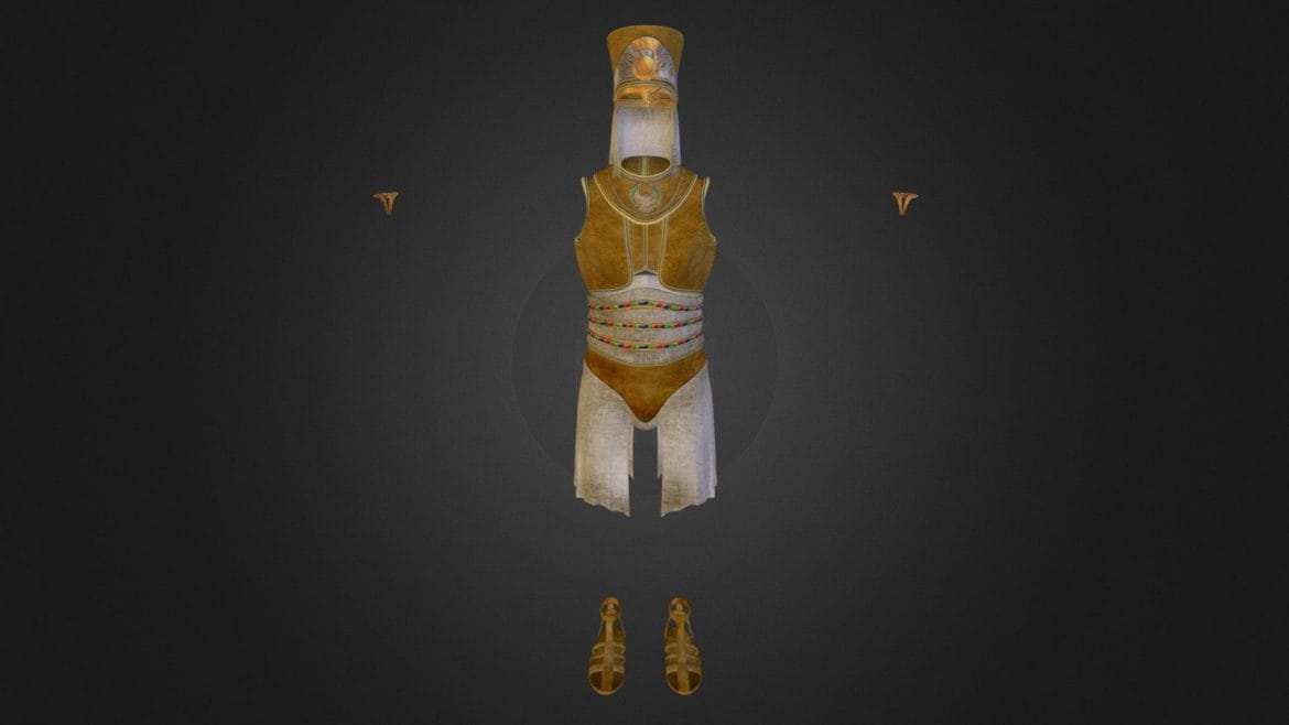 pharaoh outfit 3d model