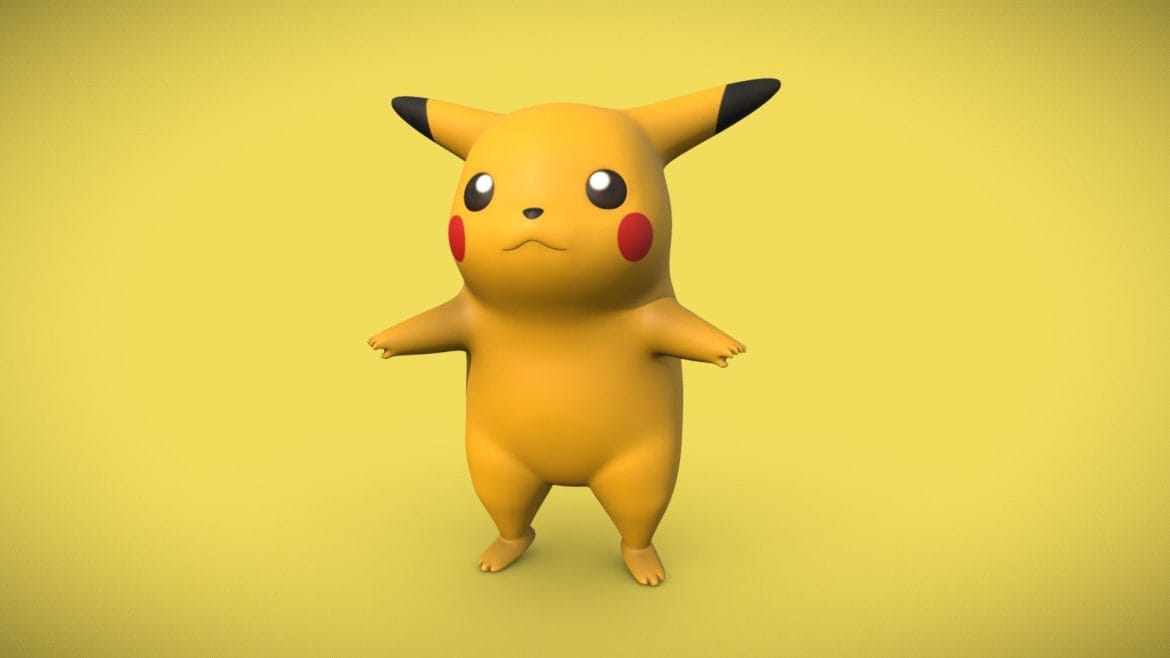 pikachu 3d model