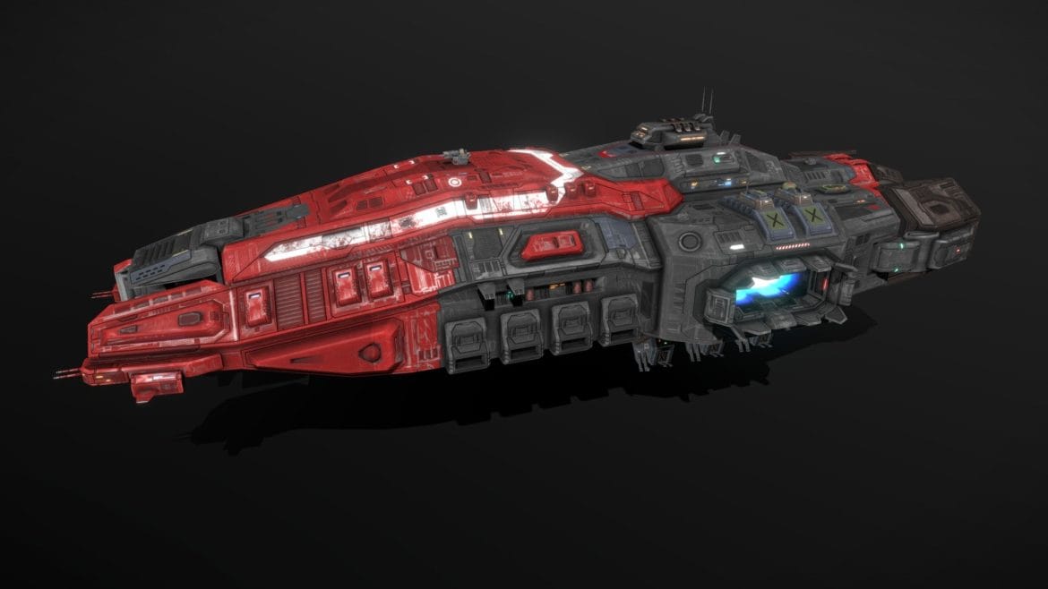 pirate clan carrier warlord 3d model