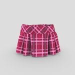 Pleated Mini Female Skirt