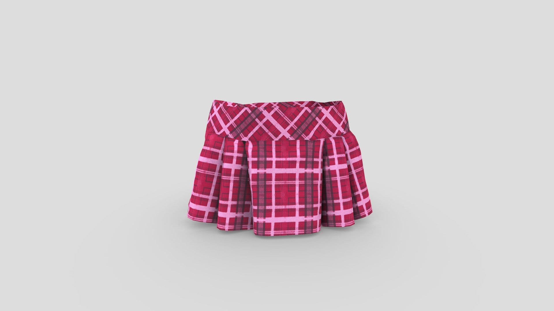Pleated Mini Female Skirt