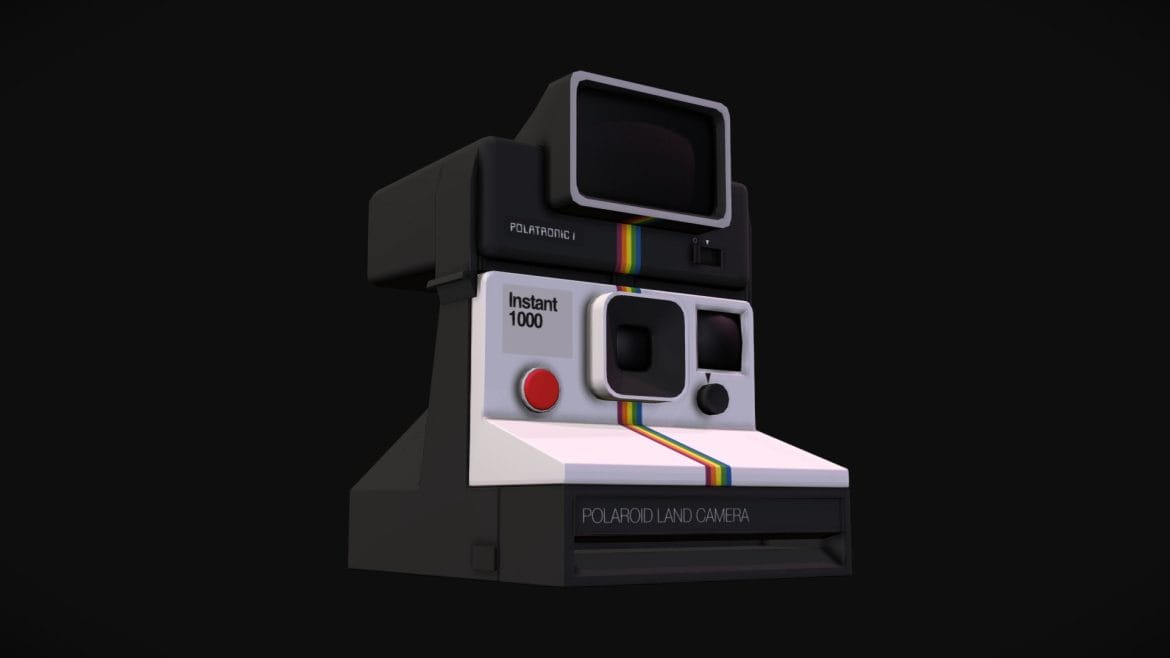 polaroid land camera 1000 3d model