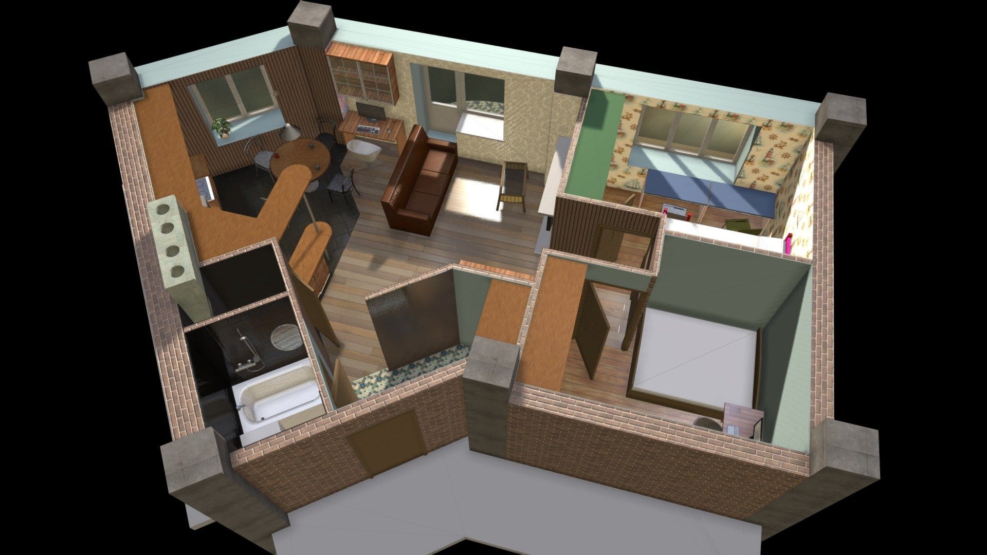 real apartment 60 meters quad