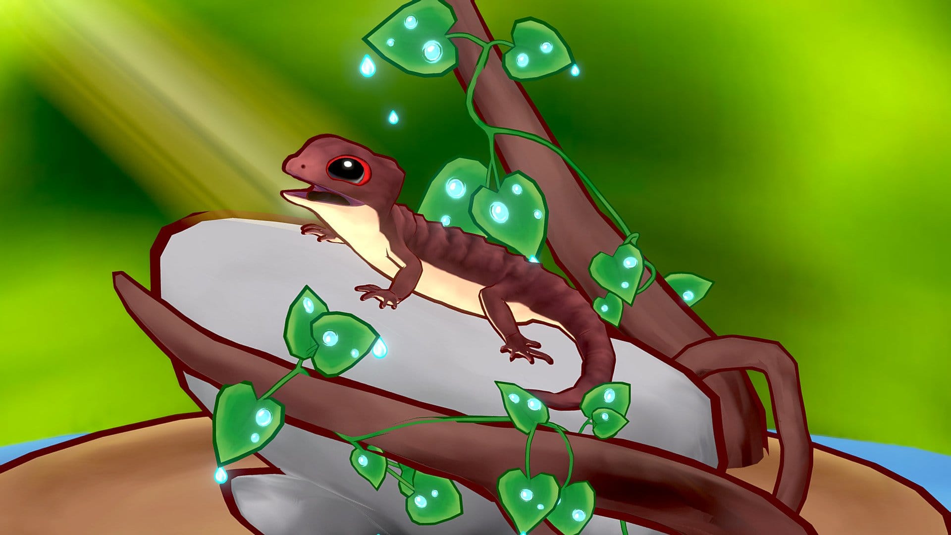 Red eyed crocodile skink