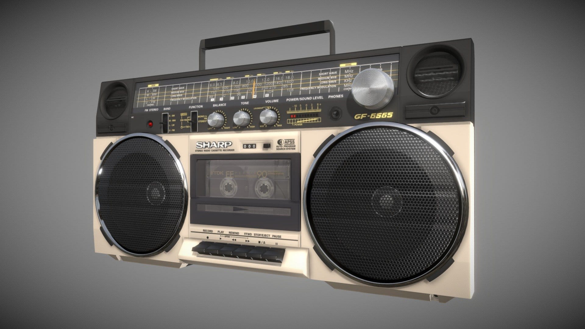 Retro Boom Box Ghetto Blaster