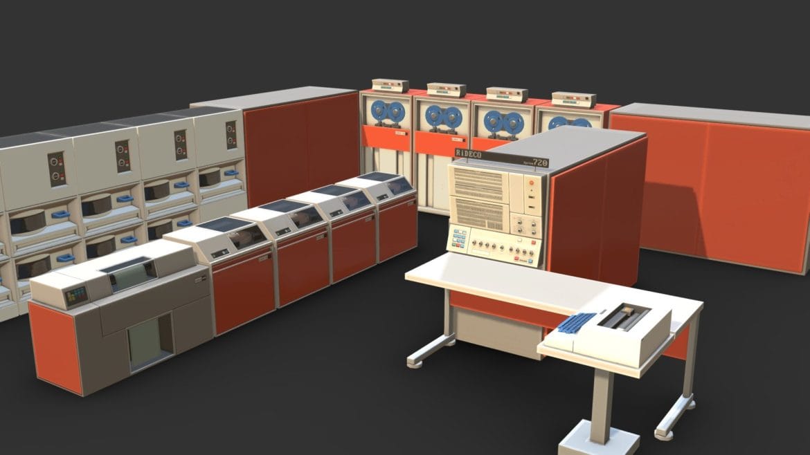 rideco system 720 computer mainframe for sl 3d model