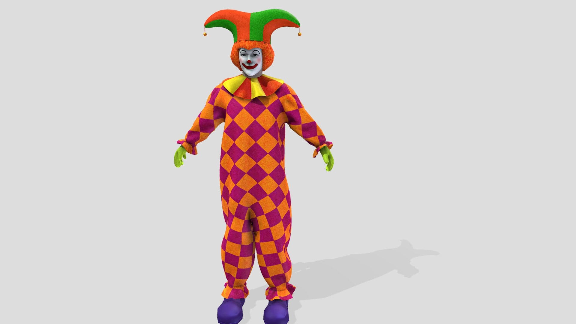 Rigged Full Clown Avatar Character