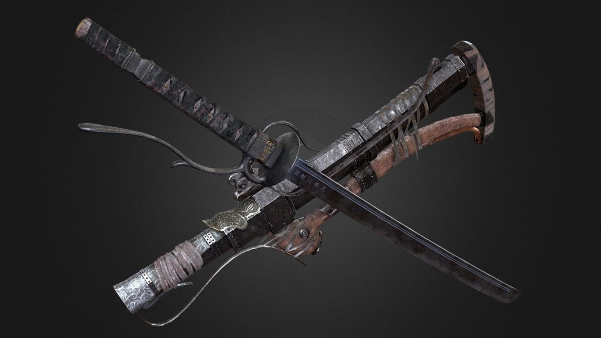 roaring thunder sekiro trick weapon 3d model