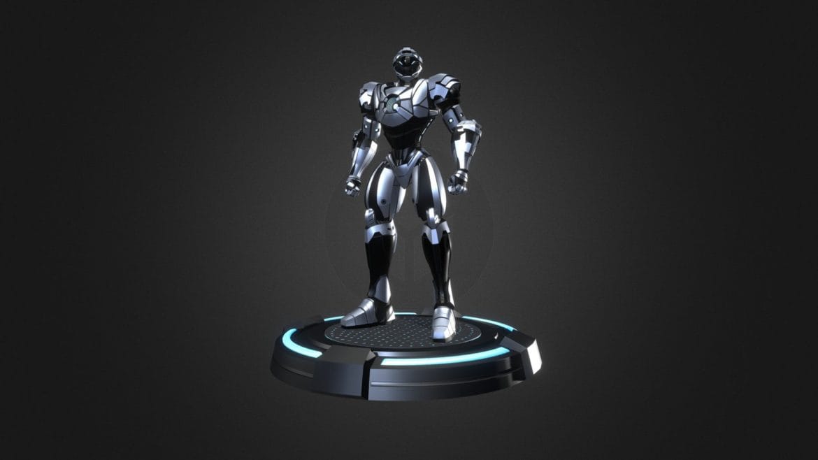 robot character rts01 3d model
