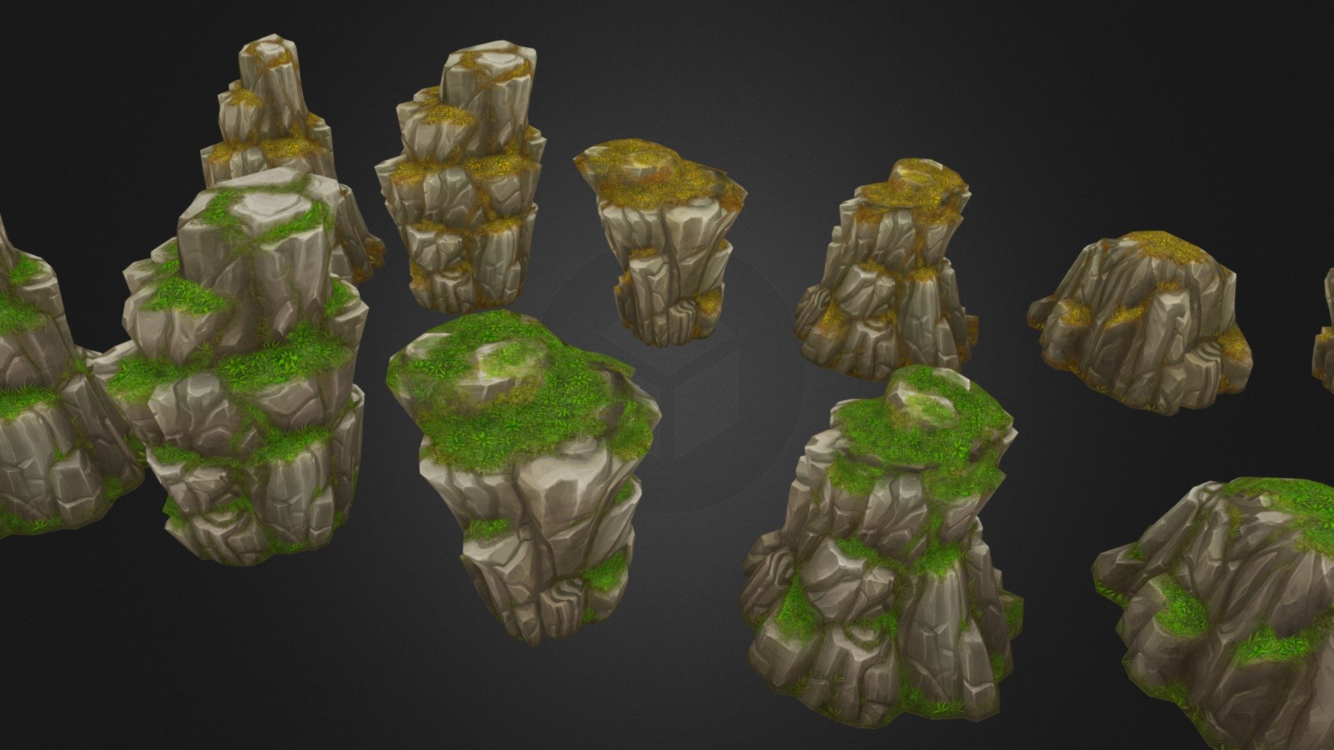 Rock Formation Pack 3 Deep3dsea