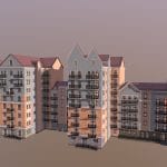 rosa khutor valset apartments building b 3d model