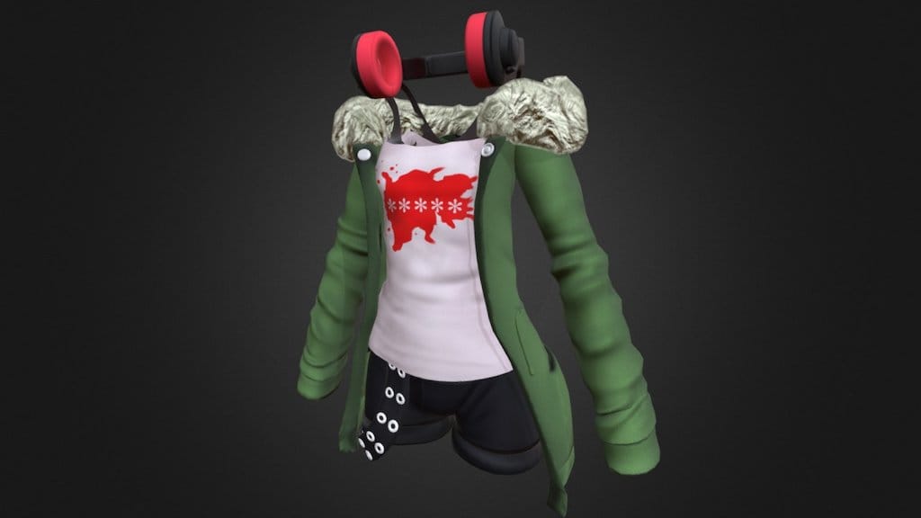 sakura futaba outfit 3d model