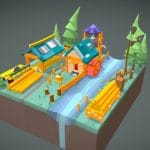 Sawmill in the forest