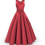 Scarlet Overkill Scallops Neck Red Dress