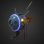 sci fi 3d drone 3d model