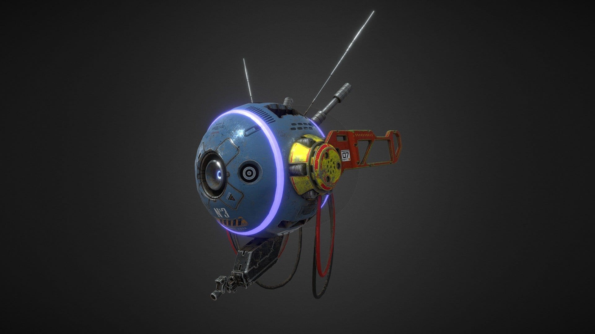 Sci Fi 3D Drone
