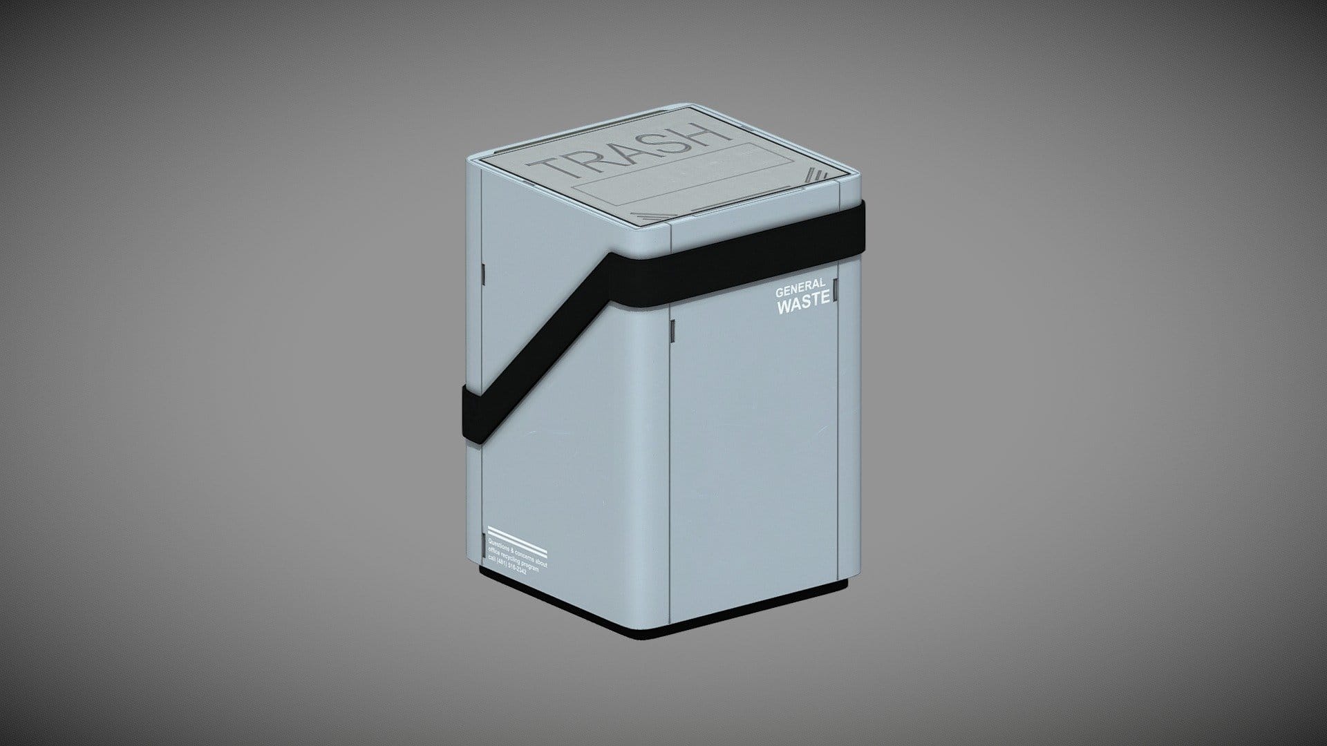 Sci-Fi Furniture Pack AAA: Trashbin