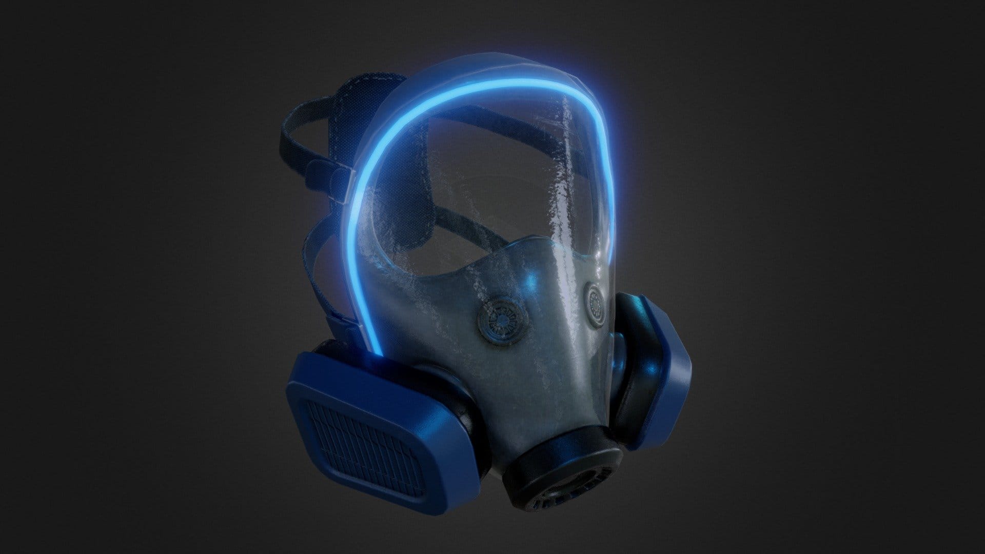 Sci-fi Glass Face Gas Mask