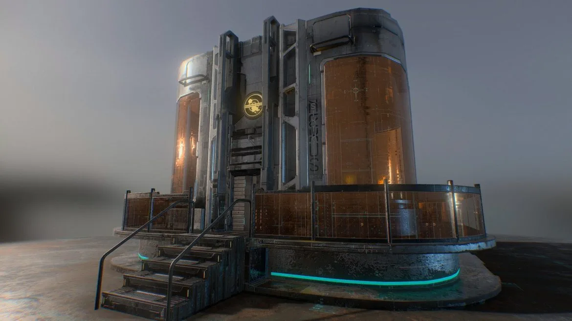 sci fi outpost 3d model
