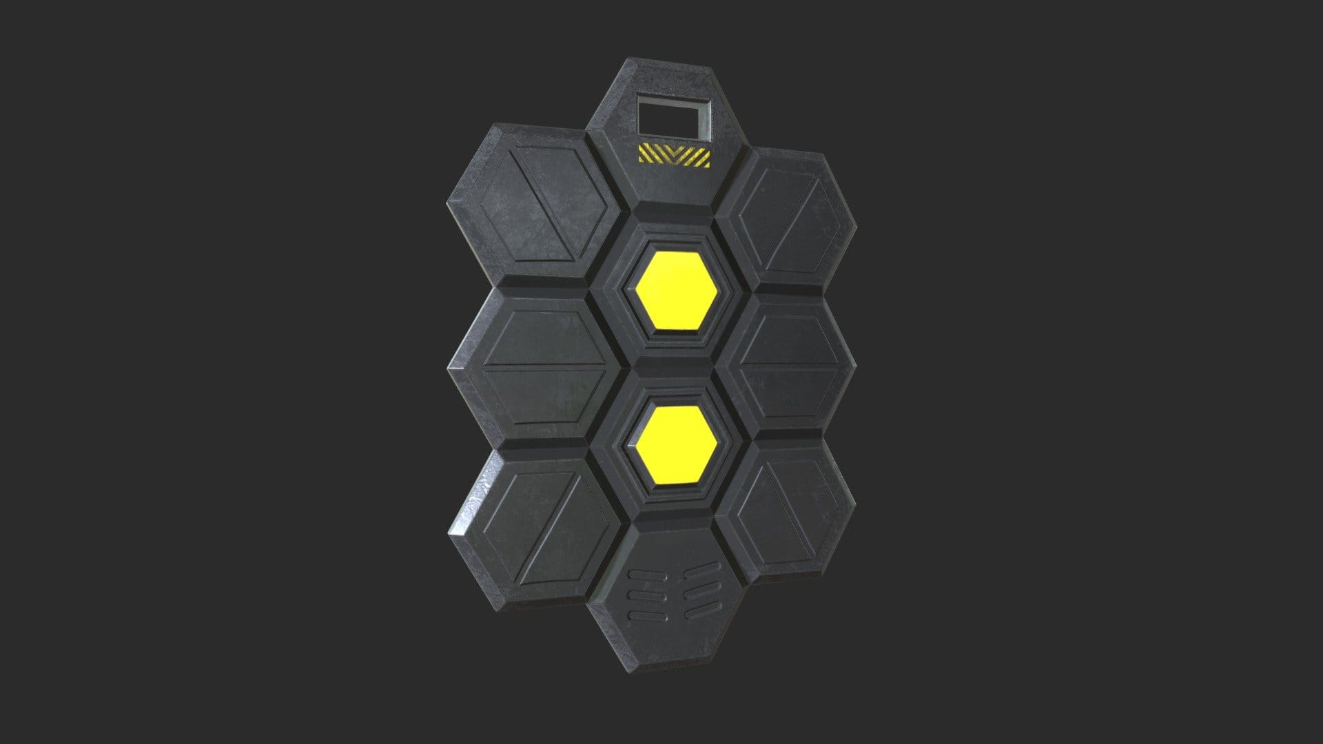 Sci-Fi Shield 4 Low-poly 3D model