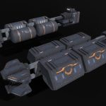 Scifi Freighter Mule