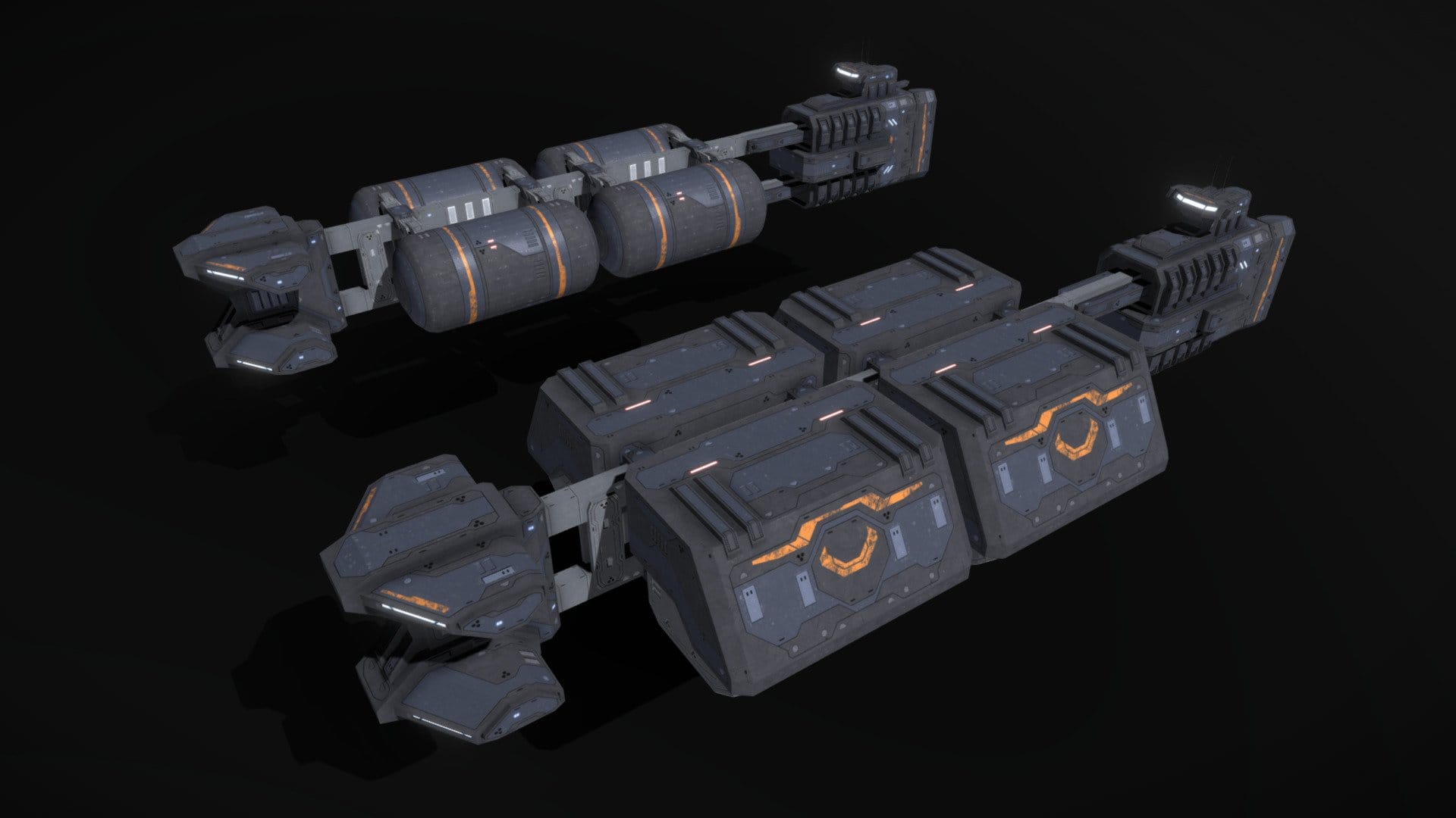 Scifi Freighter Mule