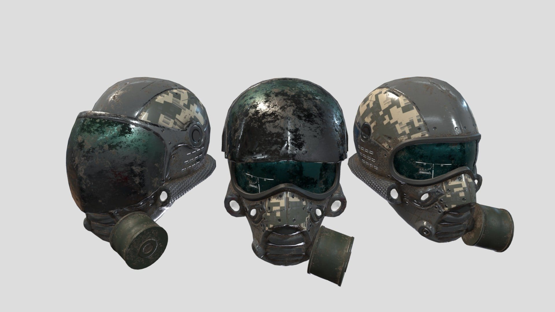 Scifi Mercenary Helmet
