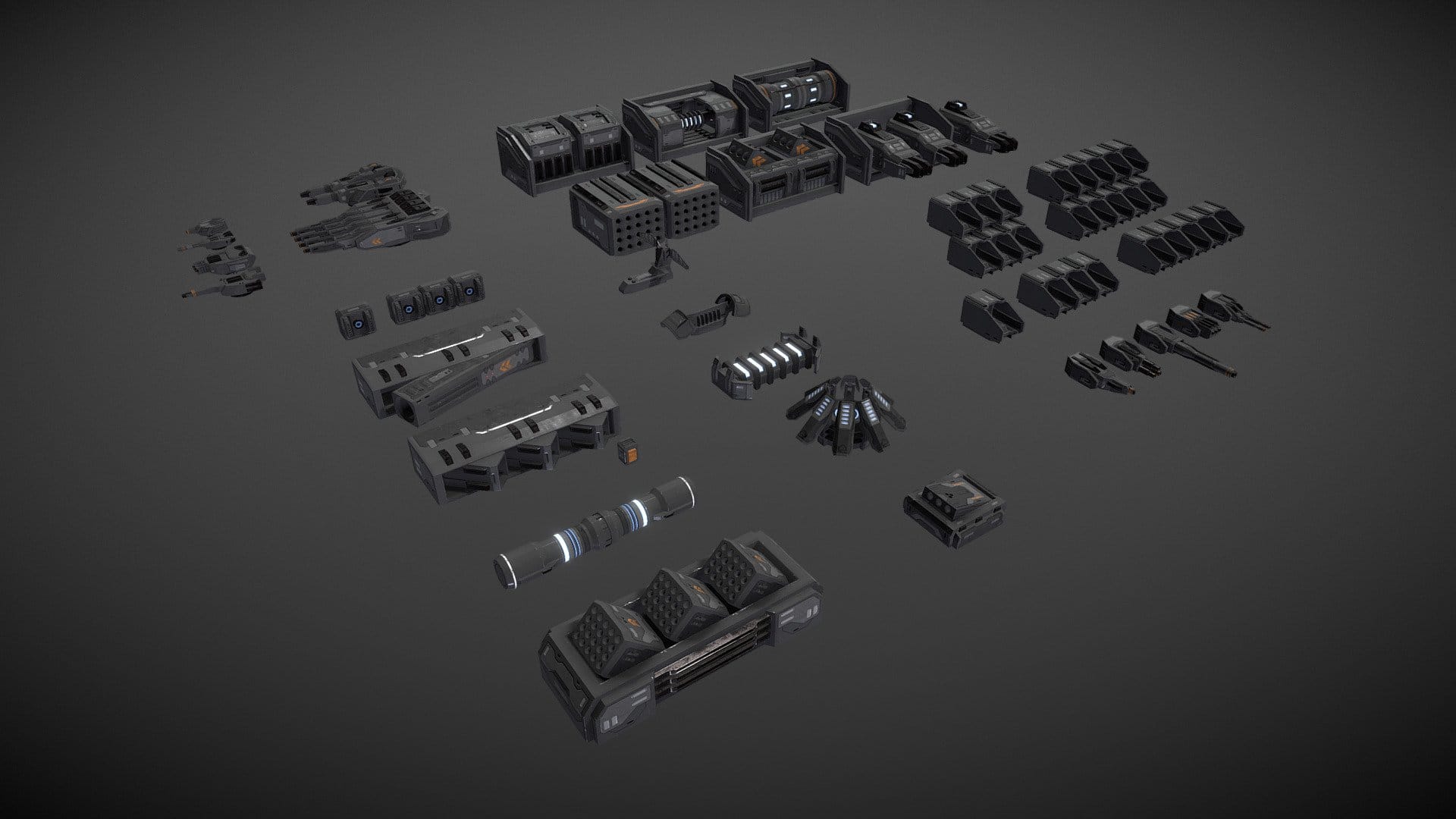 Scifi Modular Spaceship Weapons
