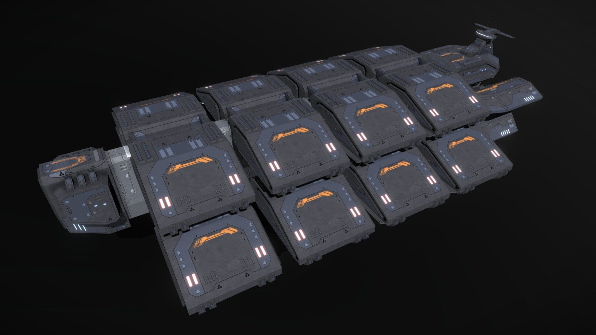 Scifi Super Freighter Startrader