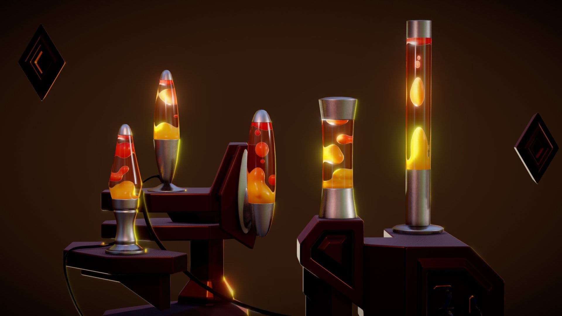 Set of Lavalamps